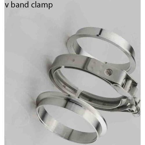 1.75/2/2.36/2.5/3/5/6 inch Male/Female V-Band Clamp Flange Kit V-band Turbo Exhaust Pipes Car Accessories