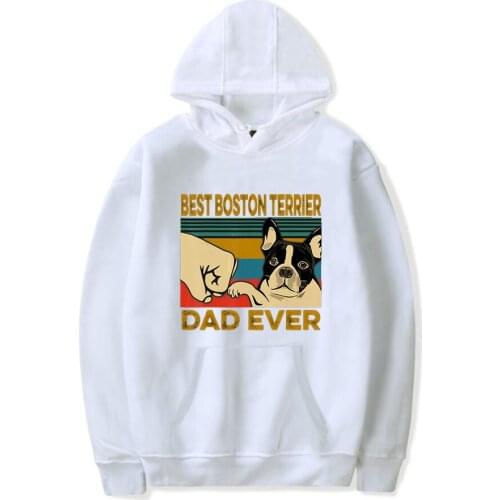 2020 Kpop Hoodie Sweatshirts Best Corgi Dad Ever Best Boston Terrier Dad Ever Women Clothing Hoody Male Pullover Streetwear New