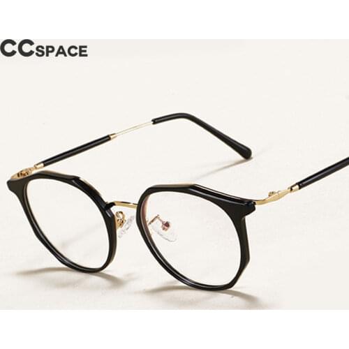 47368 Plastic Titanium Glasses Frames Crystal Cat Eye Ultralight Men Women Optical Fashion Computer Glasses