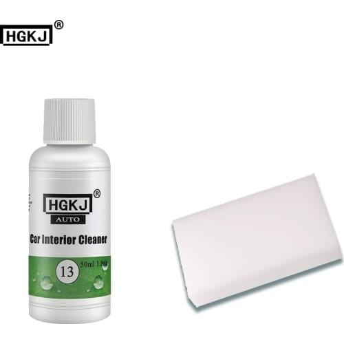 50ml HGKJ 13 Car Seat Cleaner Interior Exterior Sofa Carpet Upholstery Leather Fabric Repair Vinyl Agent Plastic Restoration