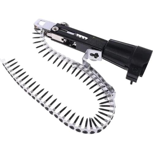 Automatic Screw Chain for Drill Nail Gun Adapter Spike Chain Woodworking