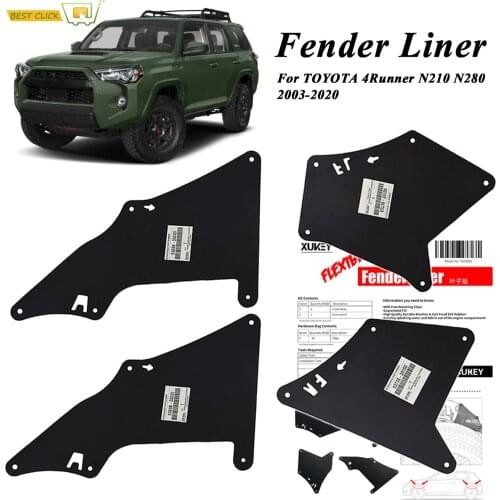 Mud Flaps Splash Guards Liners Apron Seal For Toyota 4RunnerN210 N280 2003-2020 53736-35150 53886-35020 Mudflaps Fender Shield