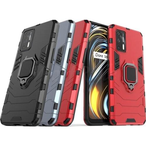 For Cover OPPO Realme GT Case For Realme GT Capas PC Ring Holder Stand Magnetic Armor Phone Case For Realme 8 Pro GT 8 5G Fundas