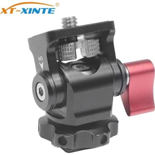 BGNing Monitor Holder Cold Shoe Mount for DSLR Camera Monitors Microphone Hot Shoe 360 Degree 180Degree Adjustable Mount Bracket