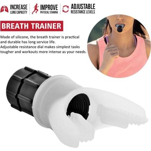 Breathing Trainer Respirator Fitness Equipment Exercise Lung Face Mouthpiece for Household Healthy Care Accessories