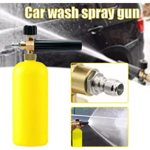 Pressure Washer Foam Jet with 1/4" Quick Release Connector Adjustable Snow Foam Lance Maker for Car Washing M8617
