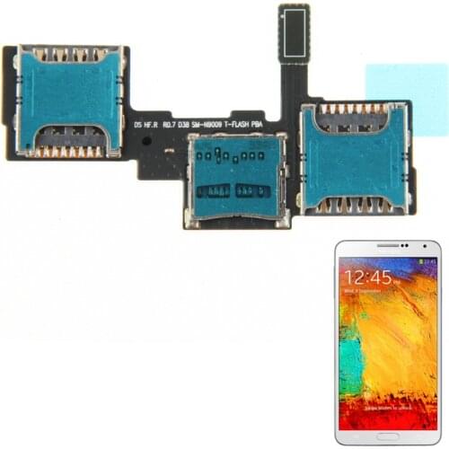 IPartsBuy High Quality SIM Card Socket Flex Cable for Galaxy Note III / N9002 / N9009