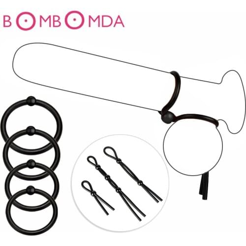 Sex Penis Ring For Men Dick Reusable Adjustable Delaying Climax Ejaculation Sex Toys Enlarger Erection Cock Ring Erotic Supplies