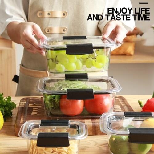 Refrigerator Fruit and Vegetable Food Storage Box Bento Box Lunch Box Fruit Kitchen Household Picnic Office Food Frozen Storage