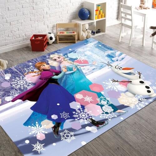 Elsa And Anna Patterned Carpet ,Non Slip Floor Carpet,Teens Carpet,Kids Carpet,Turkish Rug