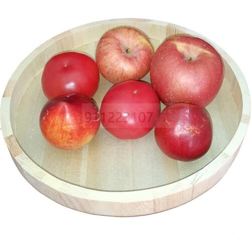 Japanese Style Round Tray Food Serving Plate Wood Snack Deseert Plate Teaboard Natural Tea Food Server Dishes Drink Platter