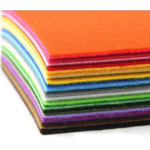 50*40CM 1mm Non-woven Felt Fabric Polyester Cloth DIY Children Supplies for Sewing Dolls Crafts accessories sold by piece