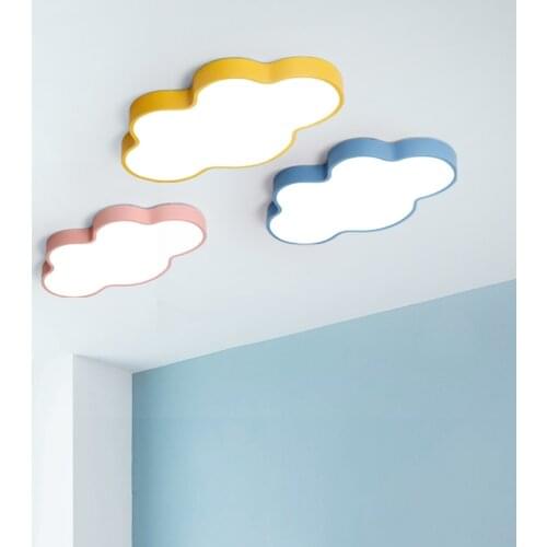 Cloud Lamp Childrens Room Lamp Boys and Girls Bedroom Light Macaron Ceiling Lamp Study Lamp Modern Minimalist Lamps