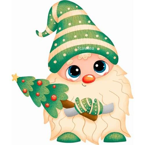 Christmas Tree Gloves Metal Cutting Gnome New Crafts Die Stencil Diy Scrapbooking Paper Cards Embossing Template
