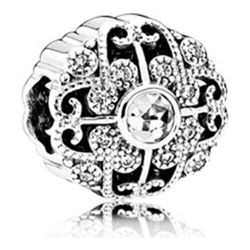 Authentic 925 Sterling Silver Beads Flower Creative Beads Of New Fairy Tales Fit Original Pandora Bracelet For Women Diy Jewelry