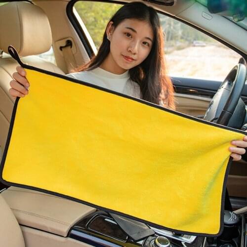 Car Wash Microfiber Towel Car Cleaning Drying Cloth Hemming Car Care Cloth Detailing Car Wash Towel For