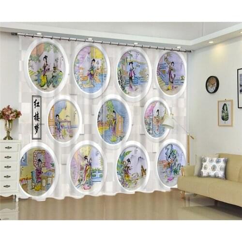 Beauty dance Luxury Blackout 3D Window Curtain For Living Room office Bedroom Customized size Cortinas Drapes Rideaux pillowcase