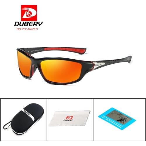 DUBERY Drive Outdoor Travel Polarized Sunglasses Brand Design Night Vision Sunglasses Mens Retro Male Sun Glasses Goggles