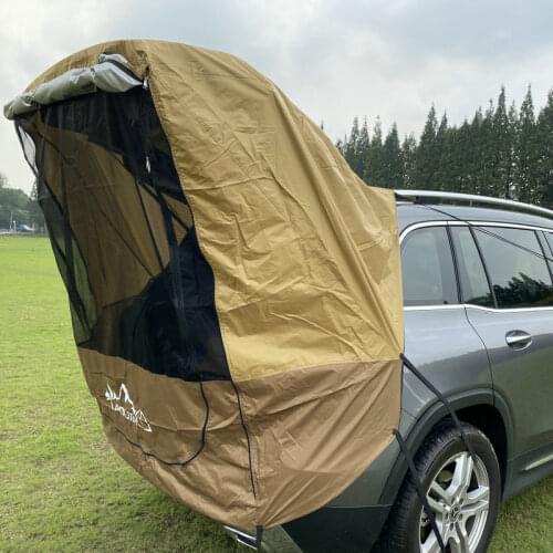 SUV self driving tour car rear tent extended space sunshade rain proof outdoor camping anti mosquito for Geely Boyue