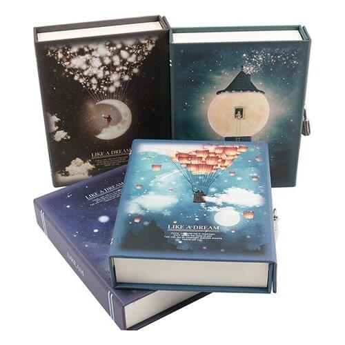 Journals Notebooks Sketchbook Diary with Lock Planner Dairy Stationery Gift Box Package Office Accessories Budget Book