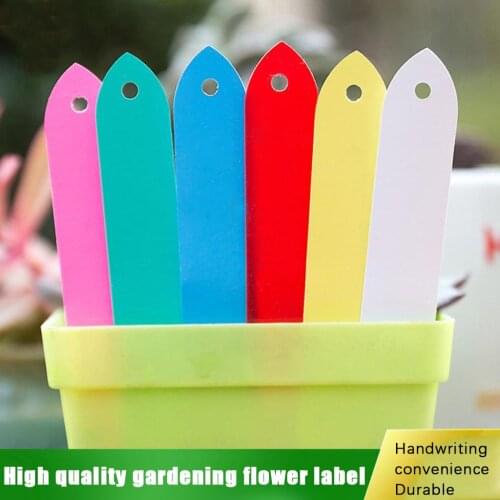 100Pcs Plastic Plant Tags Garden Plant Labels Nursery Markers Flower Pots Seedling Labels Tray Mark Tools Garden Accessories