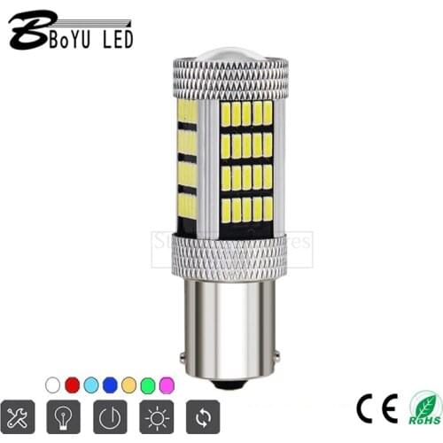 2pcs led lamp beads Car LED brake light 1157 1156 4014 92led SMD 7440 reversing light turn signal daytime running light