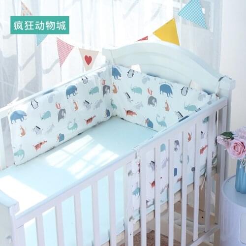 Crib Bumper Around Cot Baby Nursery Crib Sets Bumpers for Infant Cot Cradle Cartoon Boy Girl Cot Bedding Long Bumper 180x30cm