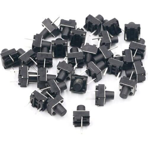 Two pin 6 * 6 * 7mm microswitch key switch horizontal (20pcs)