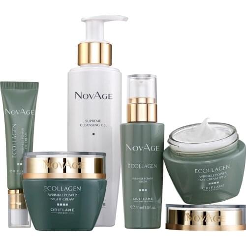 NOVAGE Ecollagen Wrinkle Power SET - instantly smoothes wrinkles by up to 49%, and helps boost collagen to correct wrinkles