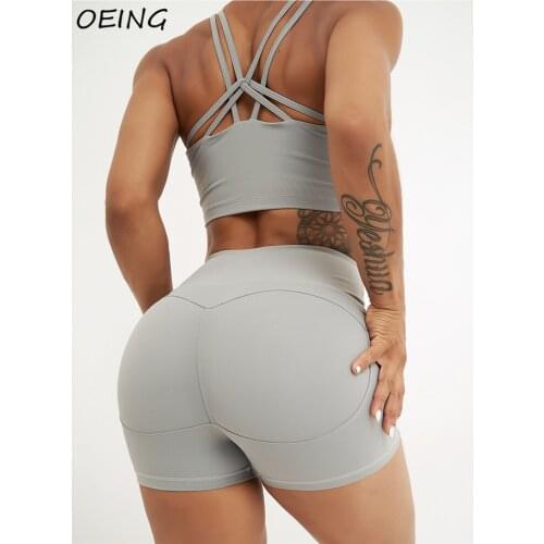 Workout Shorts Set Biker 2 Piece Sets Long Ling Bra Sport Wear Tights High Waist Yoga Suits for Women