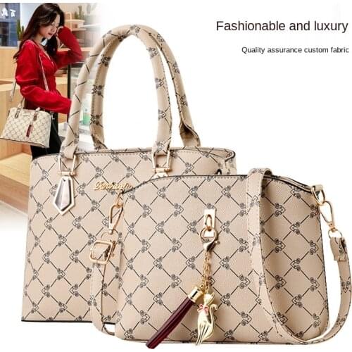 Women Bags Set 2 Pcs Leather Handbag Women Tote Bag Ladies Shoulder Bag for Women 2020 Messenger Bag Sac a Main