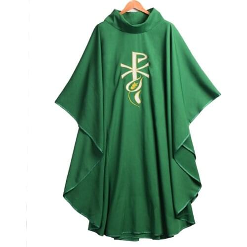 Catholic Church Priest Clothing Chasuble Celebrant Vestment w Wheatear PX Embroidery