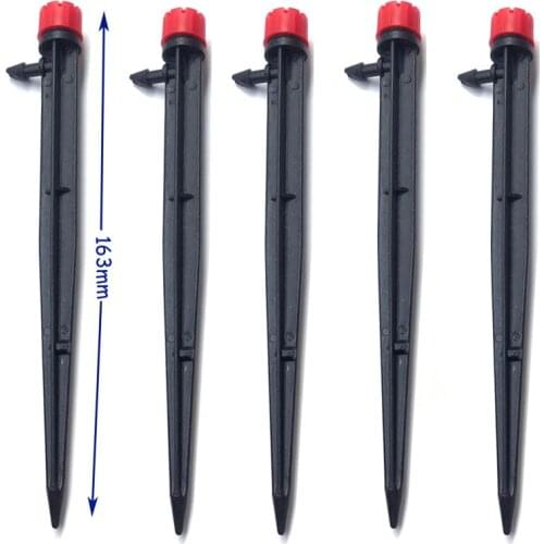 Garden Watering Dripper 8-Outlet Inserting Ground Irrigation Adjustable Sprinkler for 4/7mm Hose Watering System