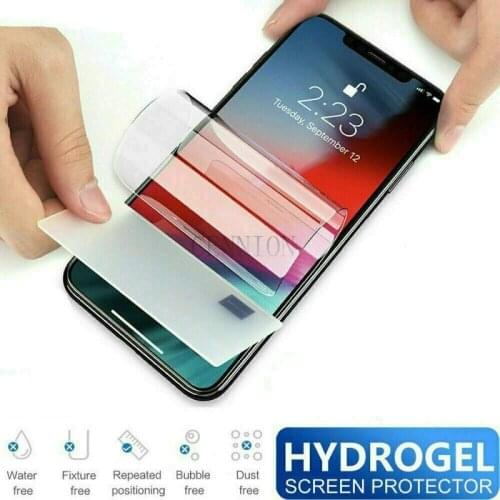 Transparent Invisible Hydrogel Film clear Screen Protector for iPhone 12 mini 5.4 pro 6.1 pro max 6.7 XR XS X 100pcs