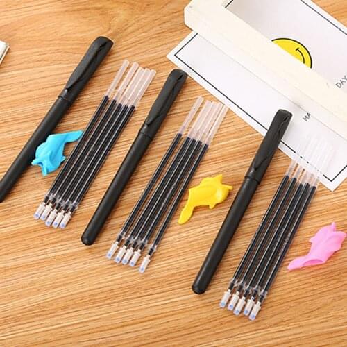 1Set Creative Automatically Disappear Fade Pen Refill Hold Device Set Children Calligraphy Tools Writing Pen