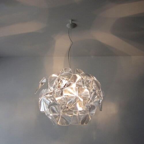 Modern brief arylic pineal pendant light fixture norbic home deco living room clear acrylic pendant lamp