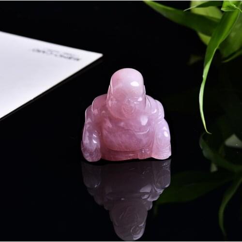 1PC Buddhist Buddha Maitreya Buddha sculpture hand-carved Buddha statue religious home decoration art collection DIY gift