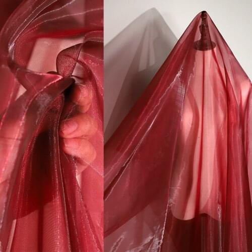 High-Grade Nylon Organza Net Yarn Fabric Diy Handmade Clothes Wedding Dress Designer Fabric By the meter