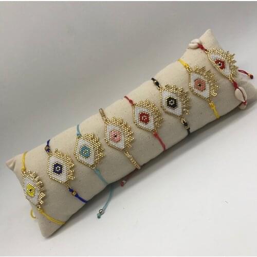 BLUESTAR Women Bracelet Turkish Eye Bracelet Fashion Evil eye Pulseras Mujer Handmade jewelry Tassel