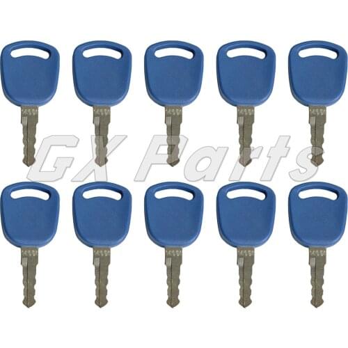 10 PCS 82003267 82030143 14601 Ignition Key for Case-IH New Holland Ford Tractors TS100A TS115A TS125A 7740 7840 8160 8240