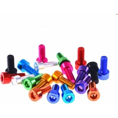 10pcs M3Aluminum hex socket head cap screw M3X10mm Aluminum Alloy anodized Model Screws 10 Colors