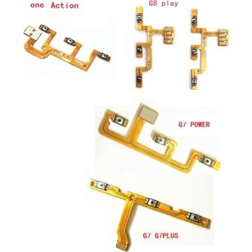 10Pcs/lot Volume Button Power Switch On Off Button Flex Cable For Moto G6 G9 G8 G7 E7 Plus Play Power One Action Vision