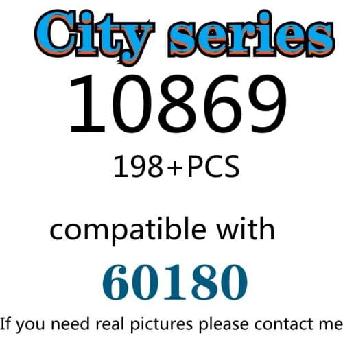 198PCS 10869 Building Block Toy City Series 60180 Assembled Building Block Childrens Toy Gifts