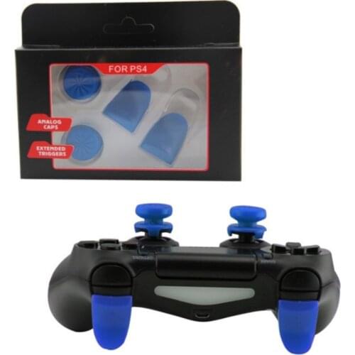 2Pcs L2 R2 Trigger Extended Button Analog Extender Thumbstick Grips Enhanced Thumb Stick Cap For PS4 Controller