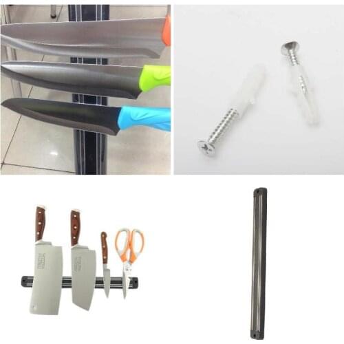 33cm Magnetic Cutter Scissor Holder Tools Chef Rack Wall Mounted Strip AUG889