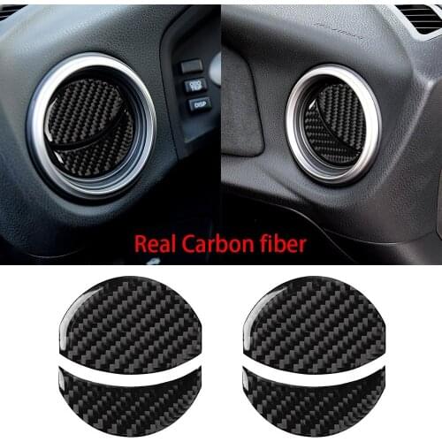 4*Real Carbon Fiber Side Air Vent Outlet Trim For Subaru BRZ Toyota 86 2013-2020 Car parts