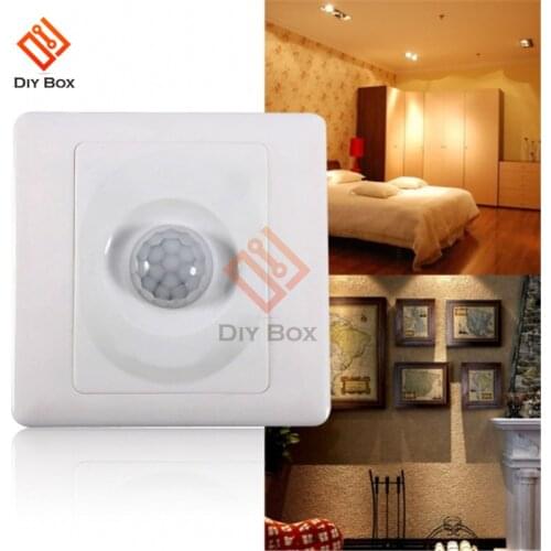 AC 110V 220V LED PIR Motion Sensor Switch IR Infrared Human Induction Detect Sensor Indoor Outdoor On Off Switch Light Switch