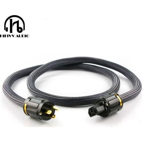 HiFi USA plug AC Cable Power cable for power amplifier cable Japan Oxygen-free copper power line
