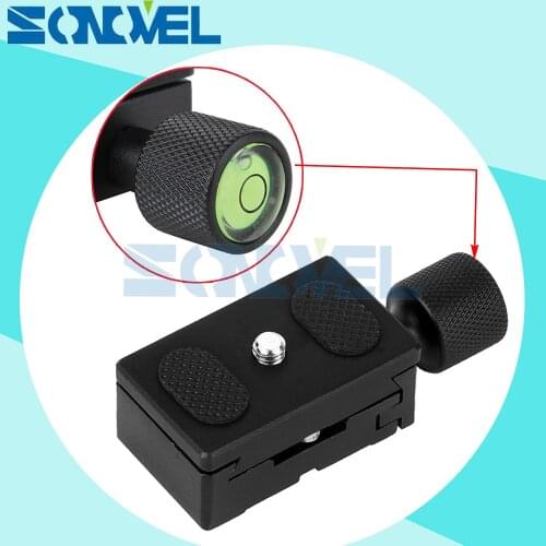 Aluminum 1/4'' Quick Release Plate + Clamp Adapter Mount 30x50mm for Nikon Canon Sony DSLR Camera with Tripod Monopod Ball Head