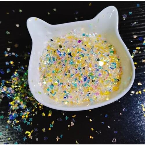 Sequins Rainbow Bright Shake Card Accessories Cutting Dies Stamps Stencil Scrapbook Diary Decoration Stencil Embossing Template